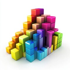 Obraz premium Colorful Creative Business Concept for Growth