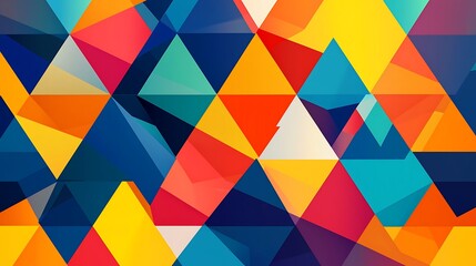 Geometric vector background with triangular shapes, bold contrasts