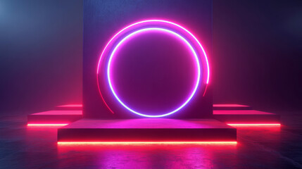 graphic neon light concept 