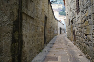 Narrow streets in Porto, Portugal.