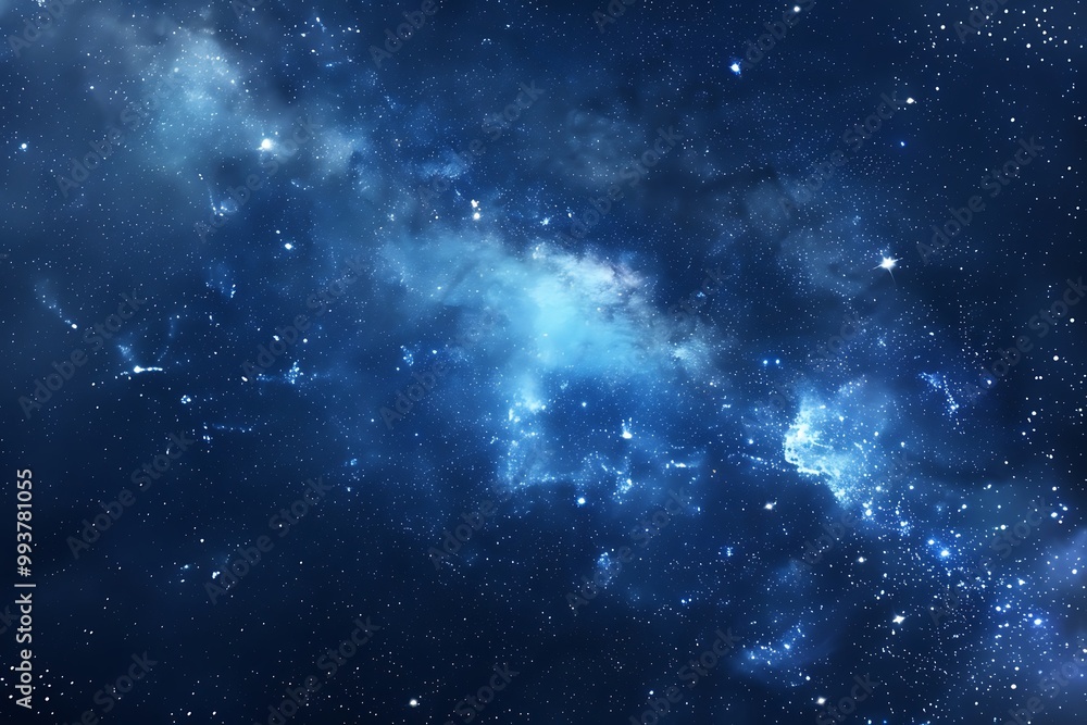 Wall mural nebula and stars in deep space