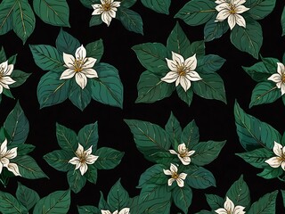 Beautiful jasmine leaf thin line design for creative use.