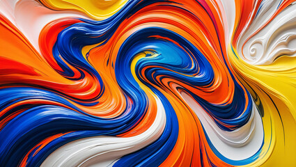 Dynamic, expressive and colorful, ai generated abstract background