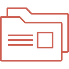 Fototapeta premium Folder Vector Icon