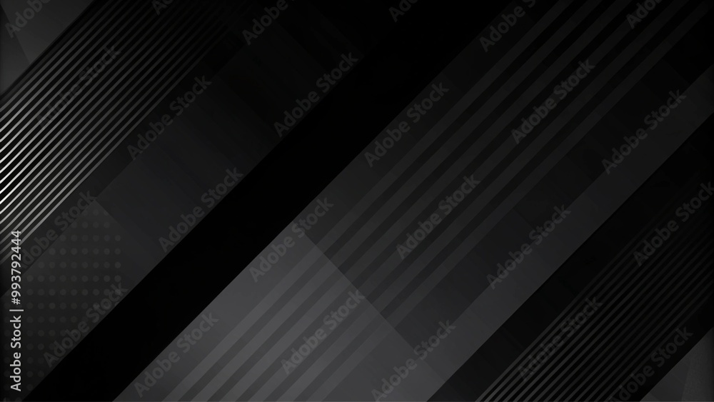 Poster abstract dark grey and black background with cut layered 3d design and space for text. abstract blac