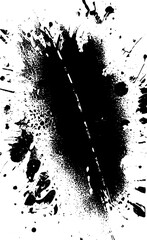 Grunge background black and white. Texture of chips, cracks, scratches, scuffs, dust, dirt. Dark monochrome surface. Old vintage vector pattern