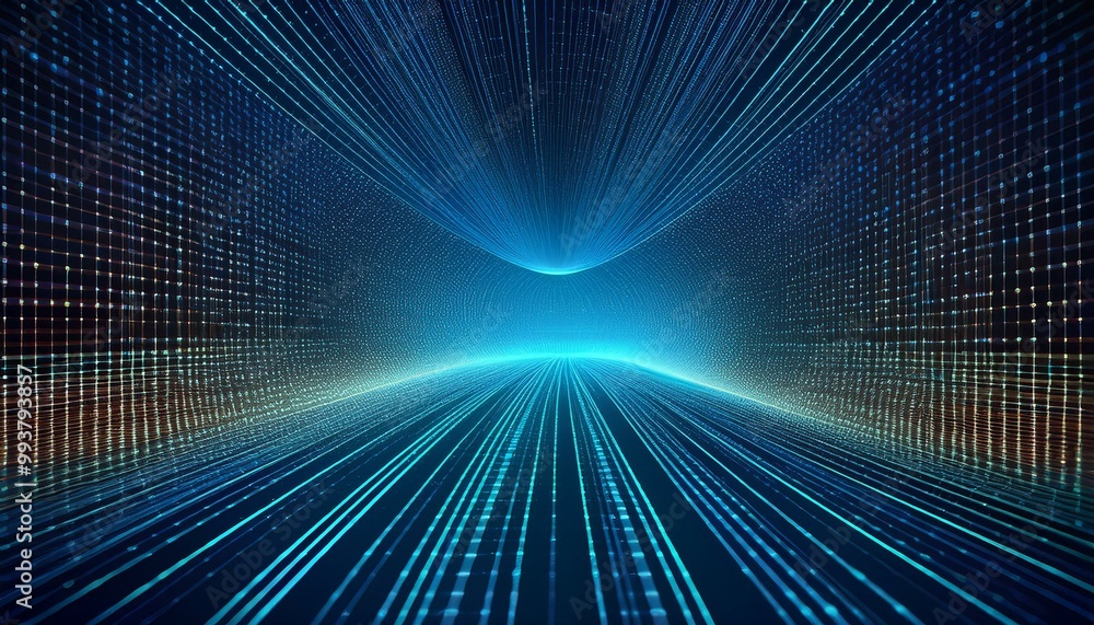 Poster abstract digital data background. art can be used in the description of network abilities, technolog