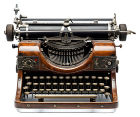 PNG Typewriter white background correspondence electronics.