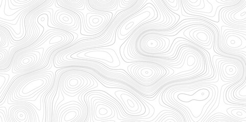Abstract background wavy topographic line contour geography map. Seamless pattern and banner design. Modern and dynamic feel to topographic mapping vector illustration.