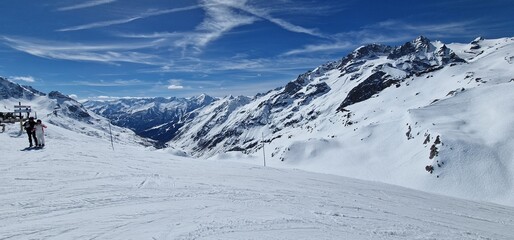 briancon serre chevalier ski slopes mountains, ski destinations located in the French Alps, near...
