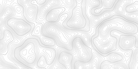 Abstract background wavy topographic line contour geography map. Seamless pattern and banner design. Modern and dynamic feel to topographic mapping vector illustration.