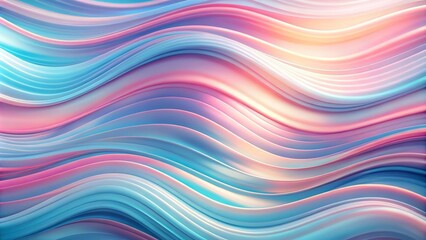 Fototapeta premium Abstract pink-blue wavy with blurred light curved lines background. color stripes, background. soft pastel color. wave modern background