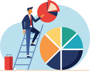 Fototapeta premium person with chart