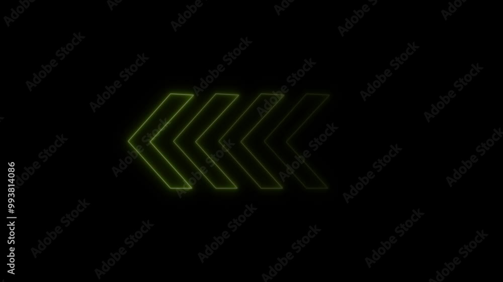 Poster arrow direction on black background. futuristic direction pointer.
