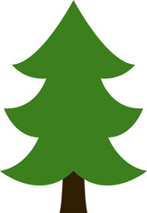 The Trees with the Most Vibrant Fall Leaf Colors. Tree icon, simple silhouettes. Forest. Flat trees set, pines, spruces, conifers and deciduous trees. Autumn Leafs isolated vector illustration.