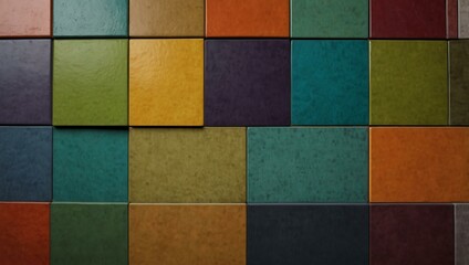 Colorful abstract wall tile design.