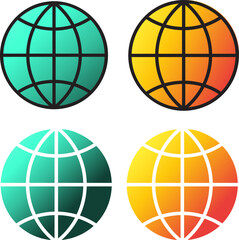 world wide web icon illustration