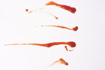 chili sauce on a white background