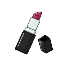 シンプルな口紅のイラスト