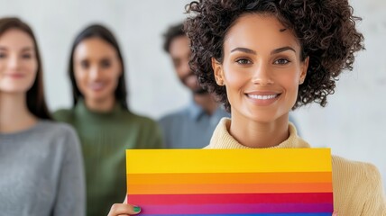 Team of diverse colleagues brainstorming ideas for an LGBTQ friendly marketing campaign   inclusive collaboration, LGBTQ awareness