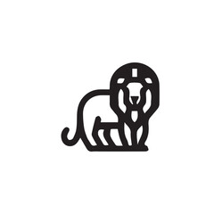 Simple of Animal silhouette Vector Line Icons