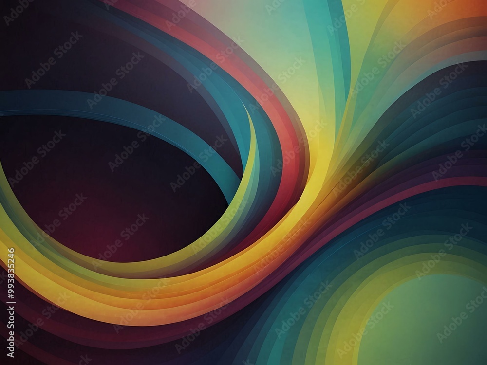 Poster curve abstract background.