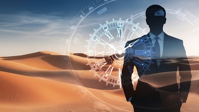 Businessman Strategizing: Time Management and Project Planning in a Fast-Paced Internet Technology Landscape