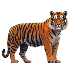 Obraz premium Tiger vector illustration