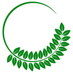 shape collection different green leaves of tree, plants, leaf and swirls branches. Stock vector icon, isolated white background. Element for ecographic, natural design, vegan logo, bio labels