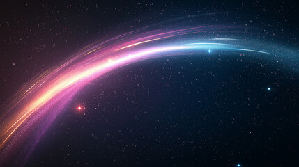 Abstract Christmas light trails colorful glowing