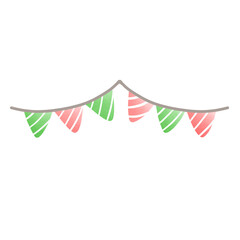 Obraz premium Christmas Flag