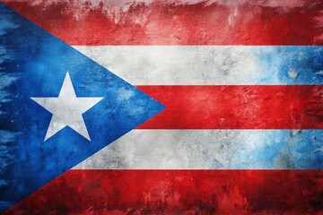 Artistic Illustrations of Puerto Rico Flag in Various Styles and Backgrounds for Creative Projects