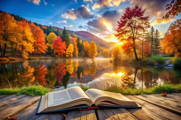 Beautiful Autumn Landscapes Featuring Inspirational Scripture Verses for Peace and Reflection