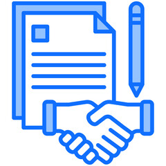 Obraz premium Contract Icon
