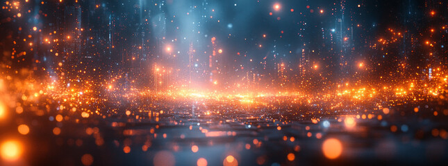 Fototapeta premium The advent of the 5G era of the Internet, a sense of future technology