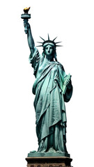 Naklejka premium PNG Statue of liberty background sculpture art representation.