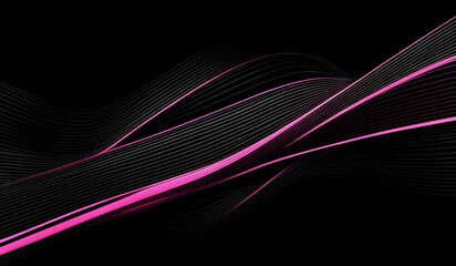 Dark grey background with pink glowing lines for social media post, business, advertising events