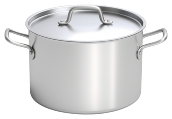 PNG Matte stainless steel pot with handles appliance white background saucepan.