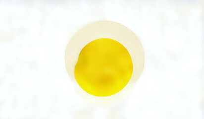 White background with abstract yellow color