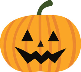 jack o lantern pumpkin Halloween illustration  