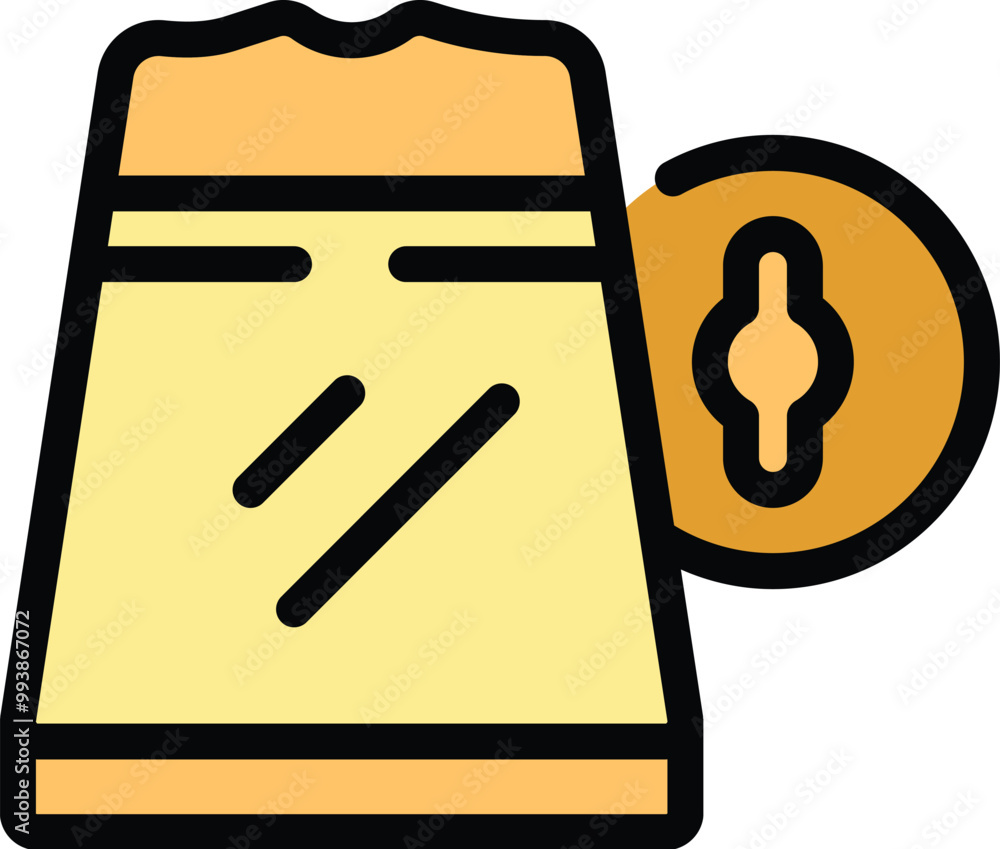 Poster secure payment system is using for online shopping from modern smartphone app