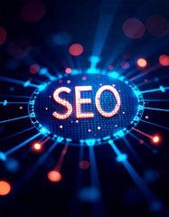 SEO Search engine optimisation digital marketing business technology concept