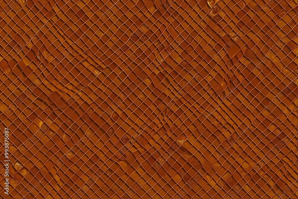 Poster chic square amber lattice texture pattern in minimalist design