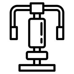 Chest Press Machine Icon