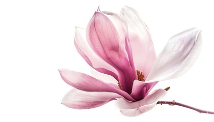 Magnolia flower on a white background