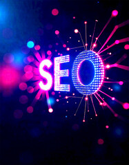SEO Search engine optimisation digital marketing business technology concept