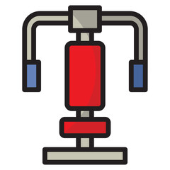 Chest Press Machine Icon