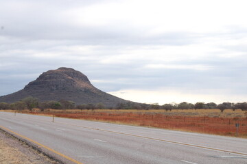 Modimolle Mountain in Limpopo Province south Africa along side a road