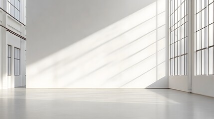 Obraz premium White open space, blank wall. 