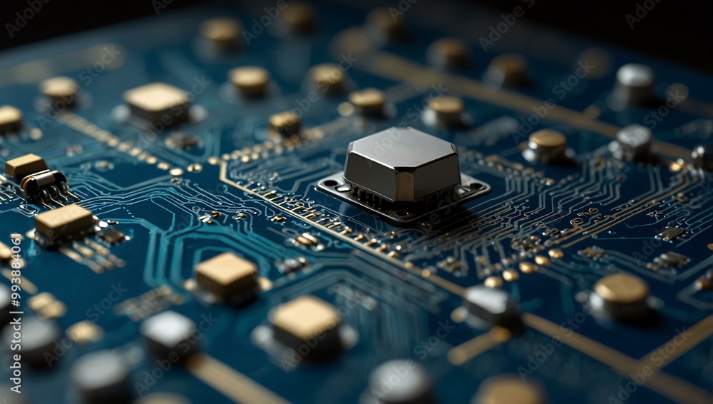 Poster microelectronic components for circuits.